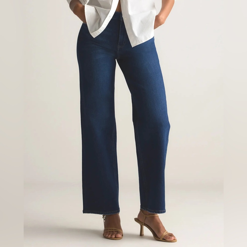 Quince Bella Stretch Relaxed Straight Jeans (30)